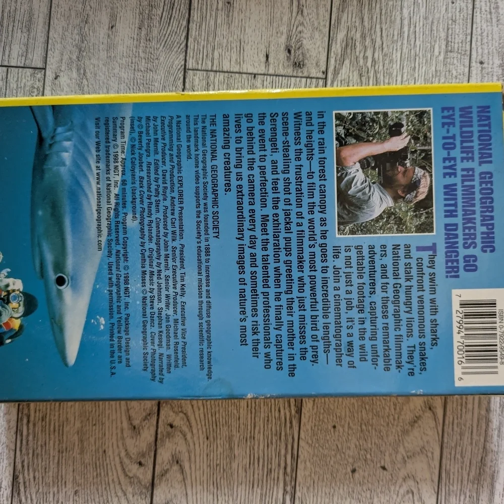 National Geographic Video - Yellow Box VHS Tape